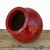 8446S27 - Bright Red Welcome Vase Ceramic Planter