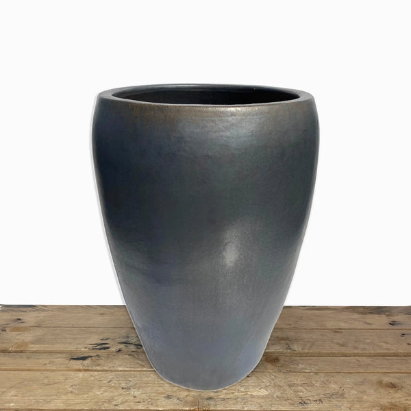 Matte Black Ceramic Wide Noodle Pot | Ten Thousand Pots