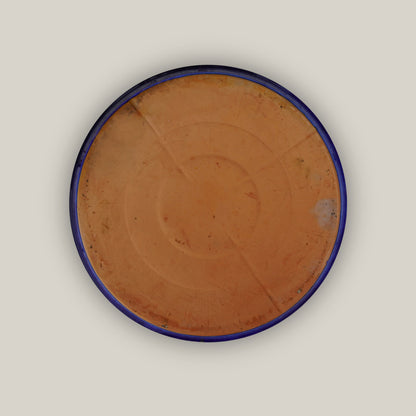 6135H47FS - Round | Blue Ceramic Plant Saucer | High Fired Ecofriendly Clay - Sizes 8&quot;-24&quot; - FREE SHIPPING