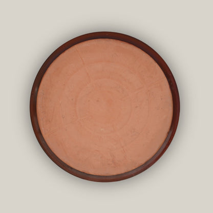 6135H42FS - Round | Copper Red Ceramic Plant Saucer | High Fired Ecofriendly Clay - Sizes 8&quot;-24&quot; - FREE SHIPPING