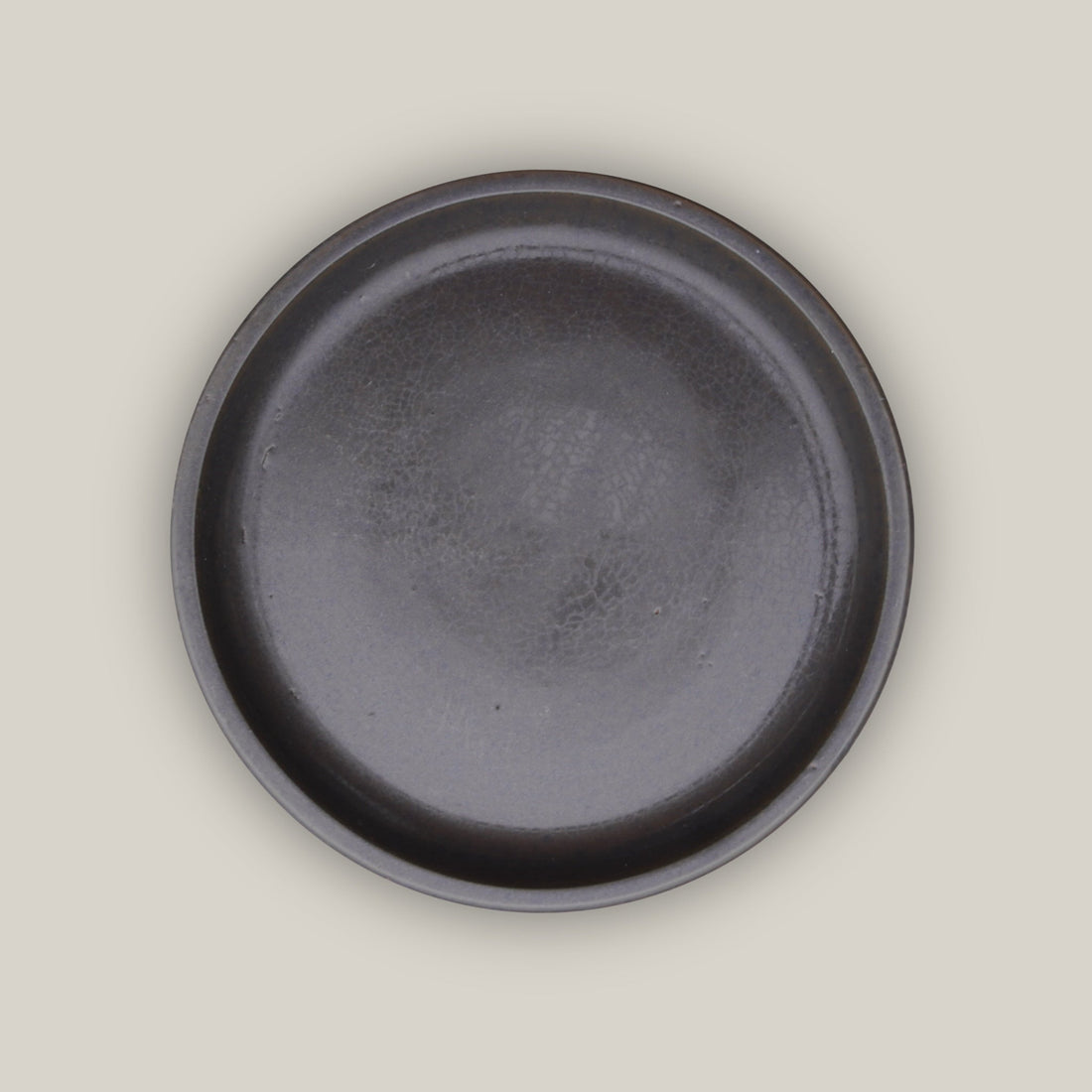 6135H33FS - Round | Matte Black Ceramic Plant Saucer | High Fired Ecofriendly Clay - Sizes 8"-24"