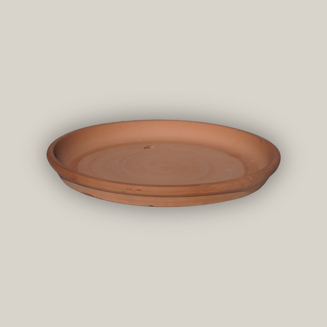 Unglazed Round Ceramic Saucer - FREE SHIPPING