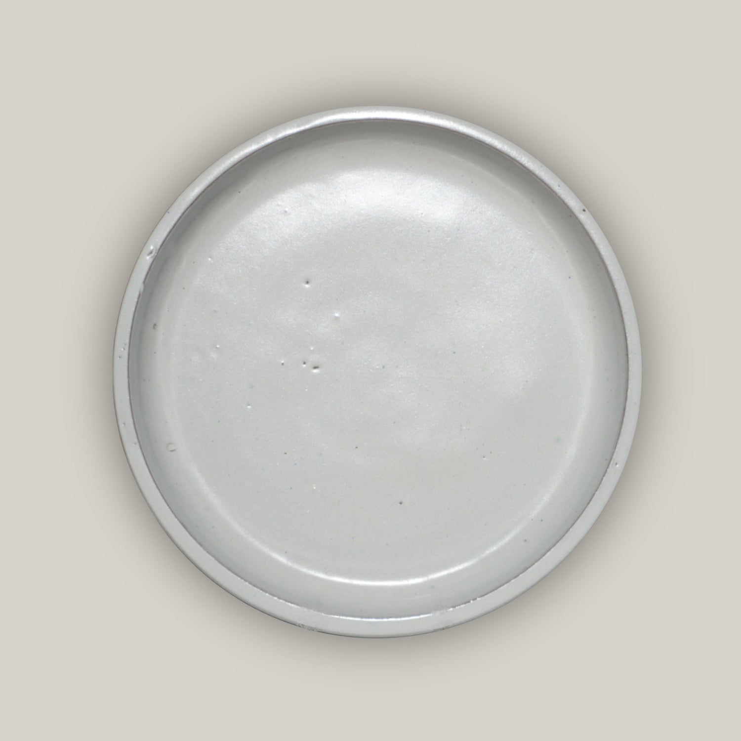 6135H25 - Round | White Ceramic Plant Saucer | High Fired Ecofriendly Clay - Sizes 8&quot;-24&quot; - Free Shipping