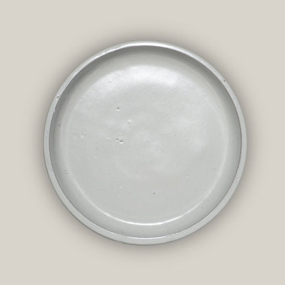 6135H25 - Round | White Ceramic Plant Saucer | High Fired Ecofriendly Clay - Sizes 8&quot;-24&quot; - Free Shipping